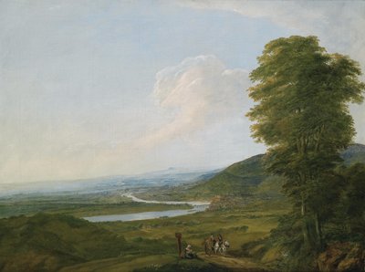 Panorama del Reno presso Wiesbaden intorno al 1790 da Unbekannt Unbekannt